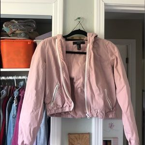 Pink Forever 21 Bomber Jacket